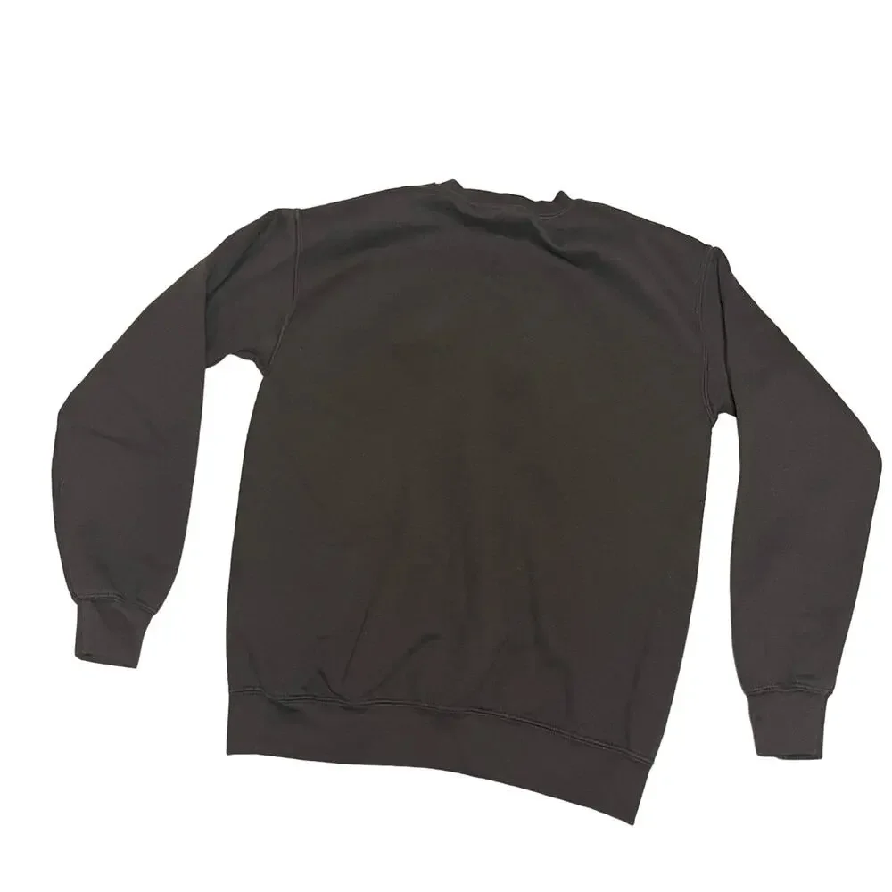 Nike Skeleton Embroidered Crewneck Dark Brown Cozy Graphic Sweatshirt Sz Small - Picture 8 of 8